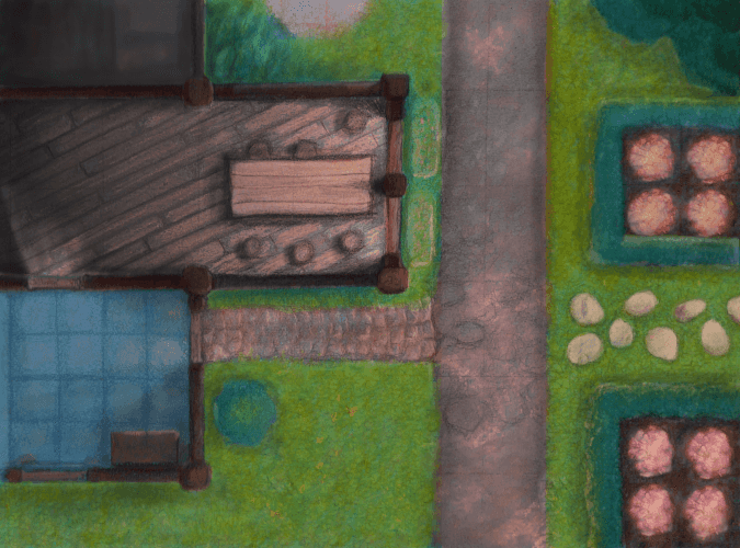 Hard pastel: Game garden concept